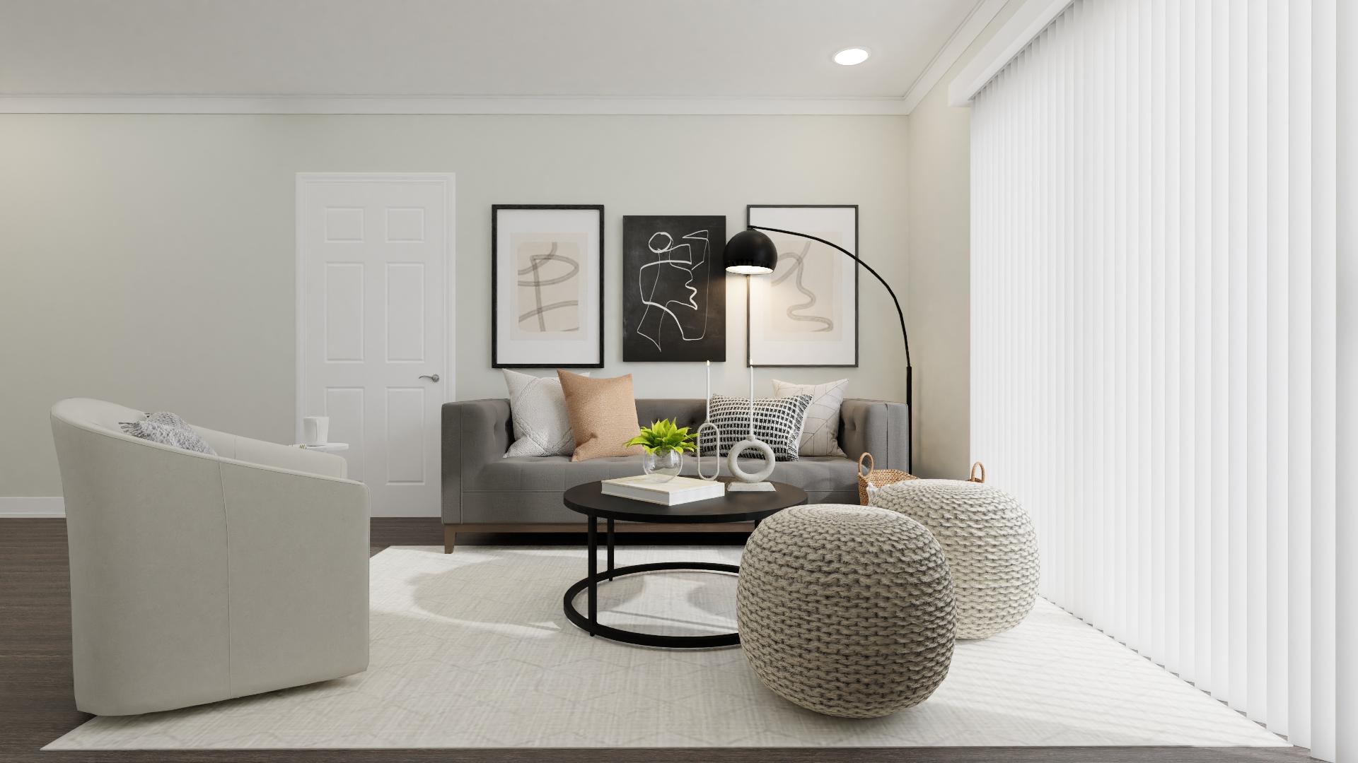 A Spacious Modern Living Room