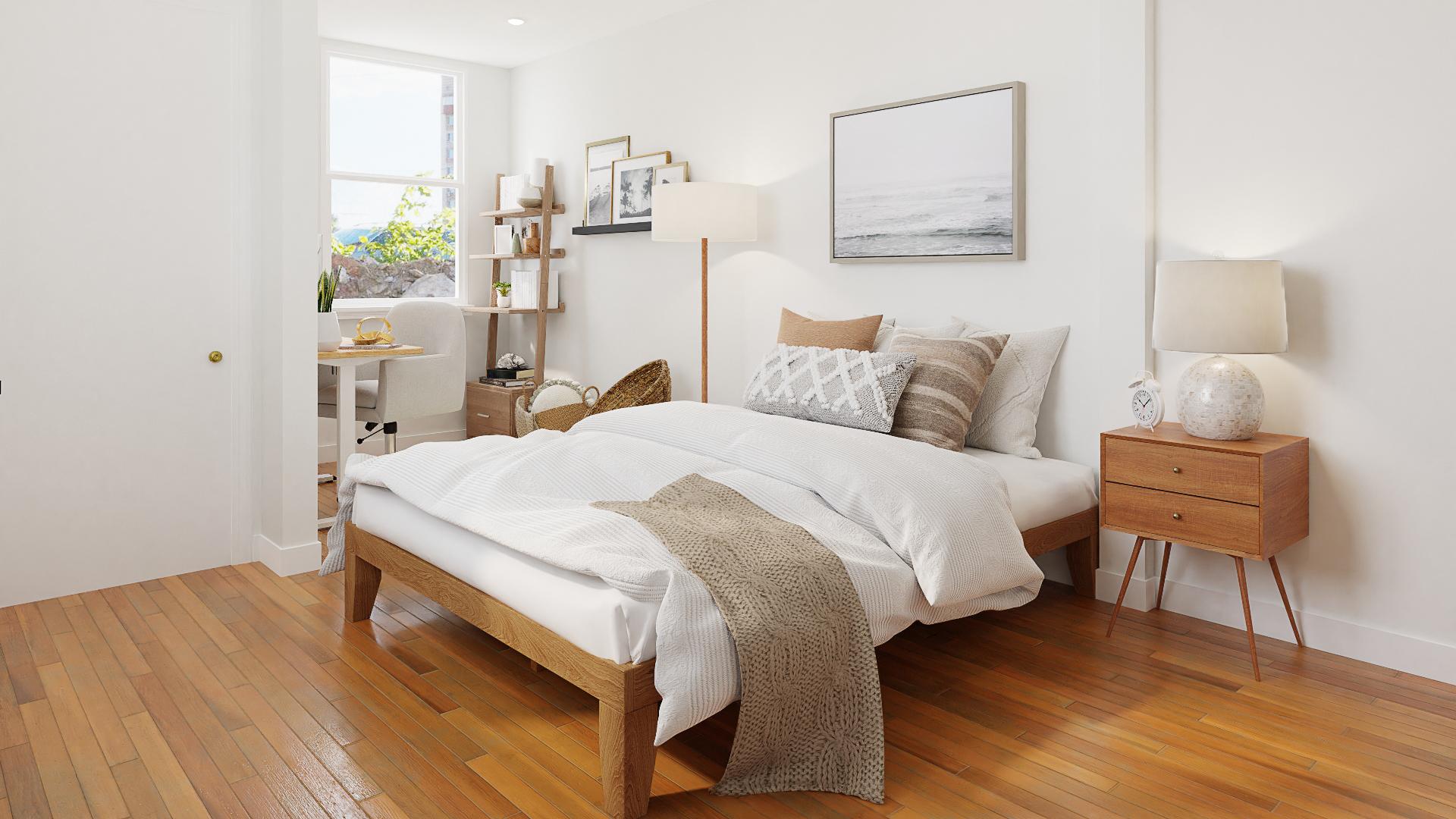 Wooden Floors & Fur: A Bohemian Bedroom