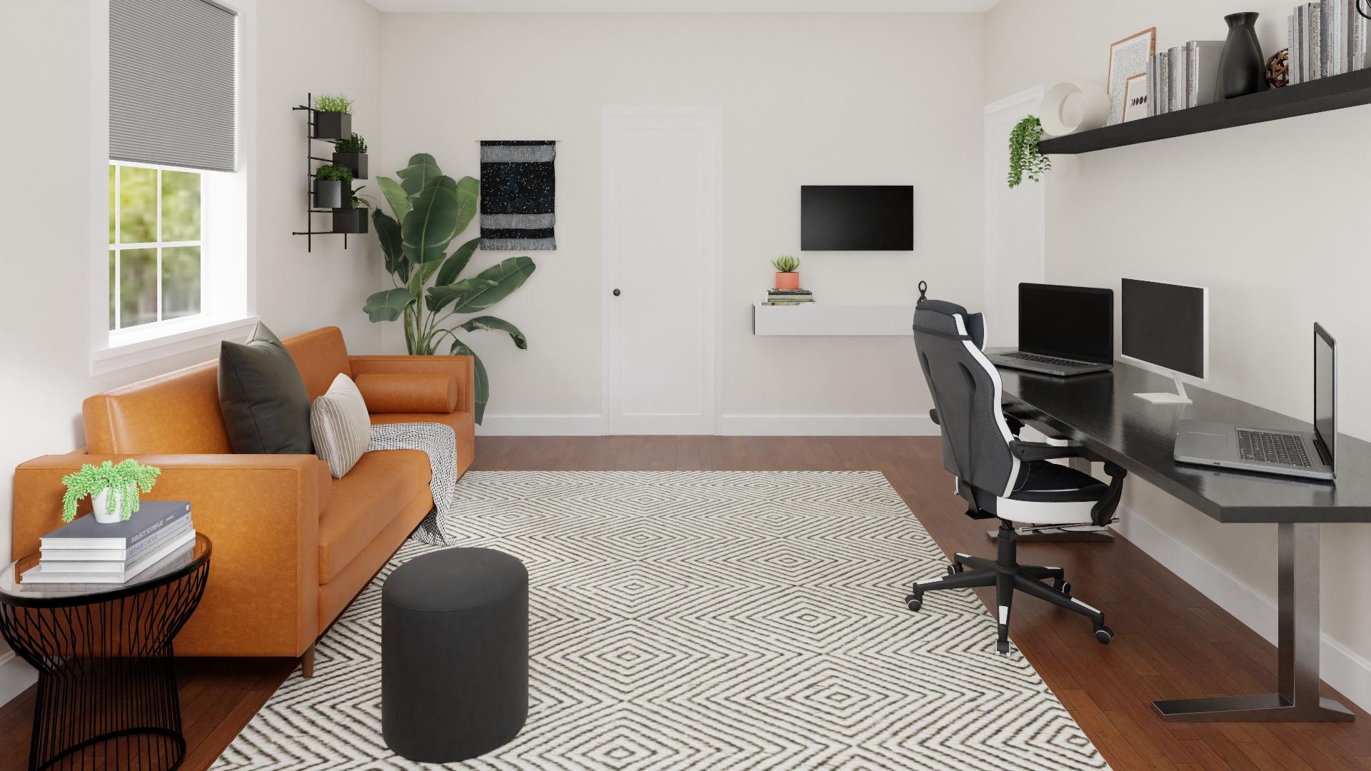 Edgy & Green: An Industrial Home Office