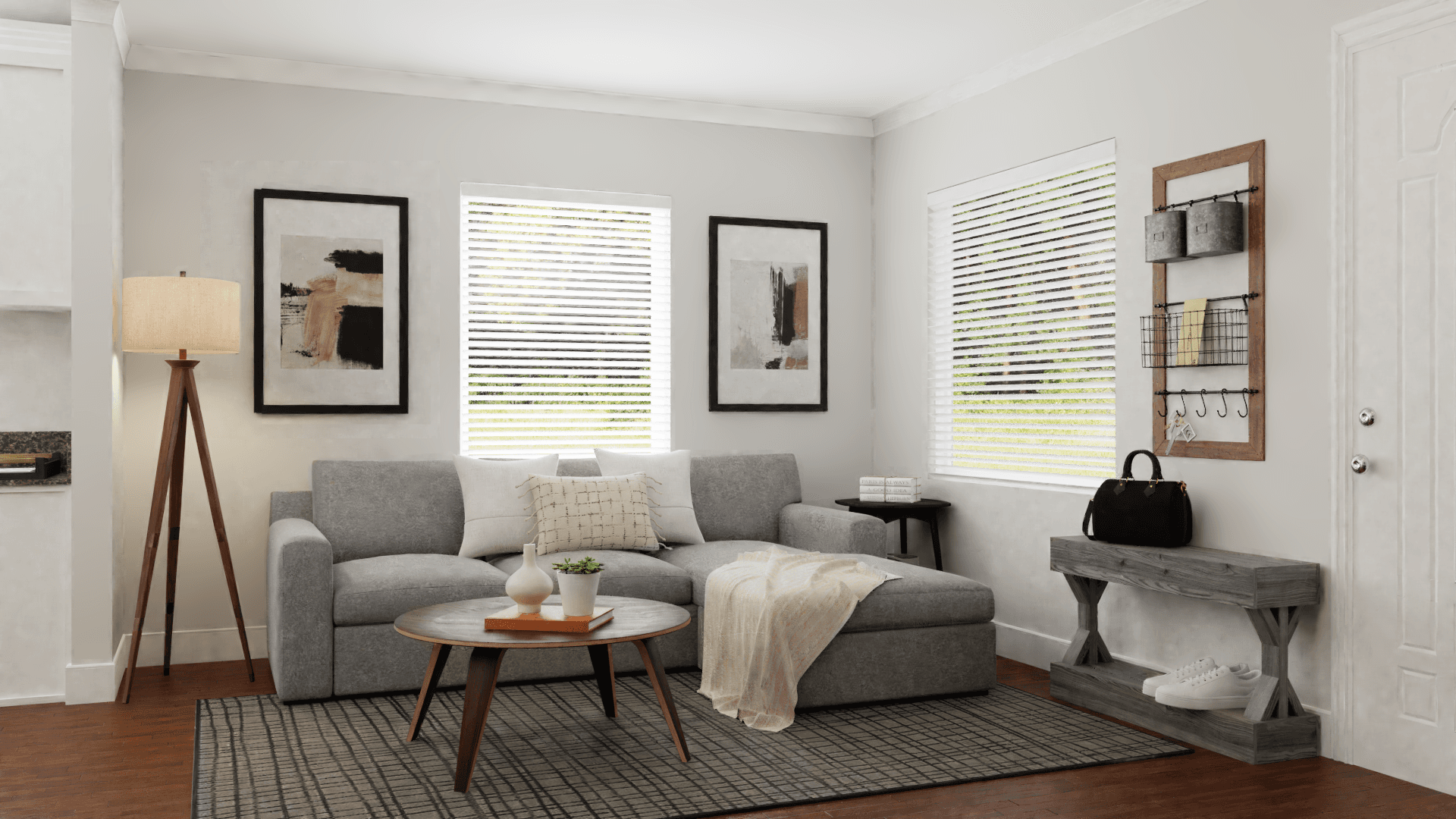 An Impeccable Mid-Century Living-Dining Room Design