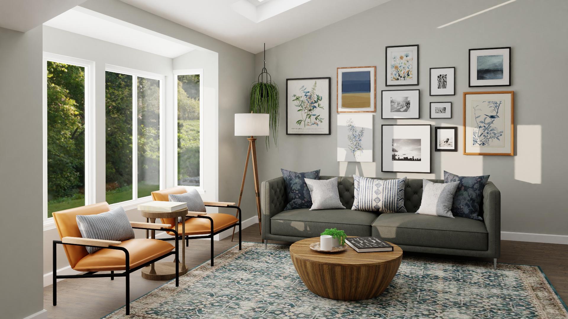 An Eclectic Living Room That Is Luxe & Warm