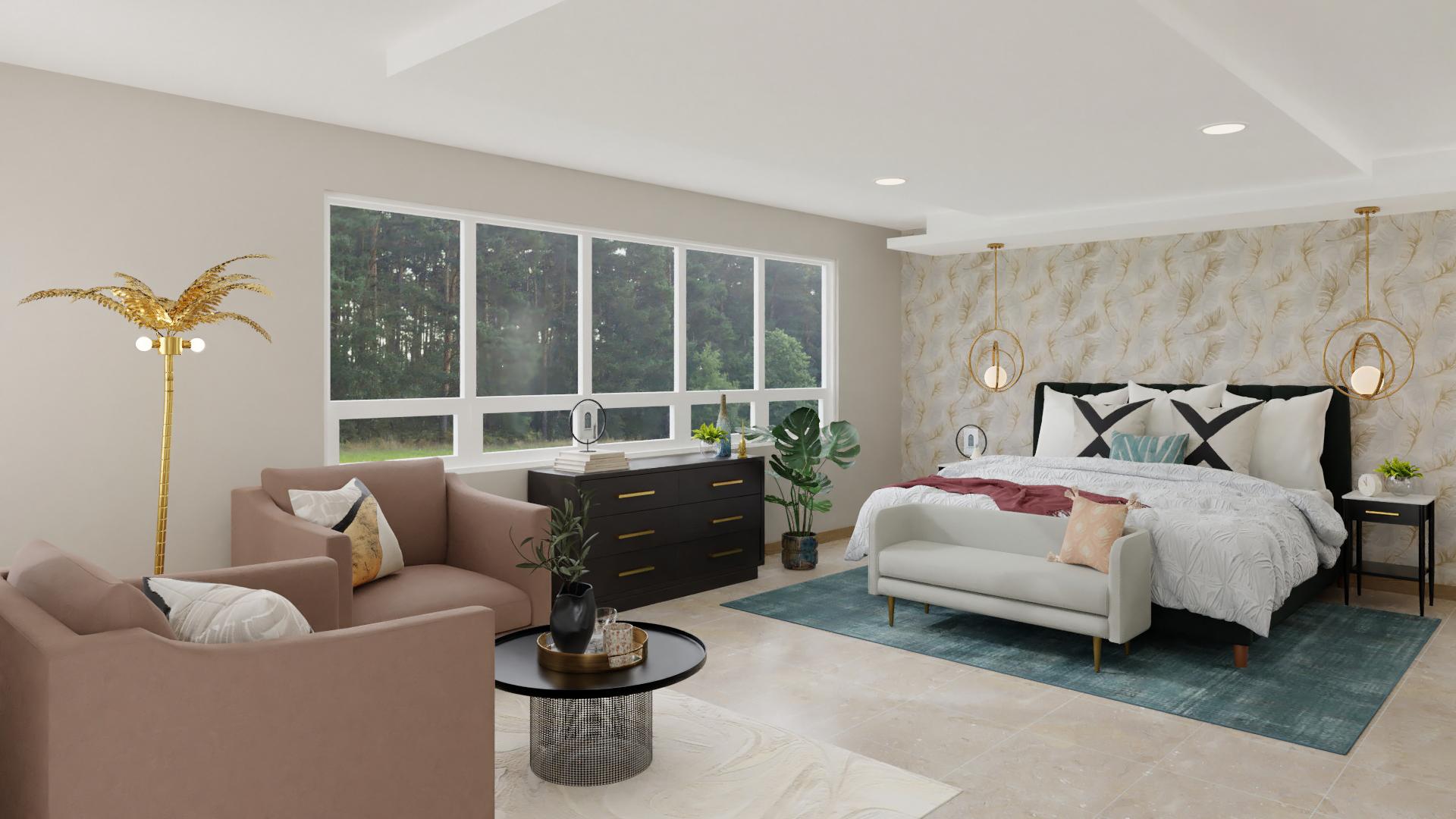 Glam & Contemporary: A Dreamy Bedroom