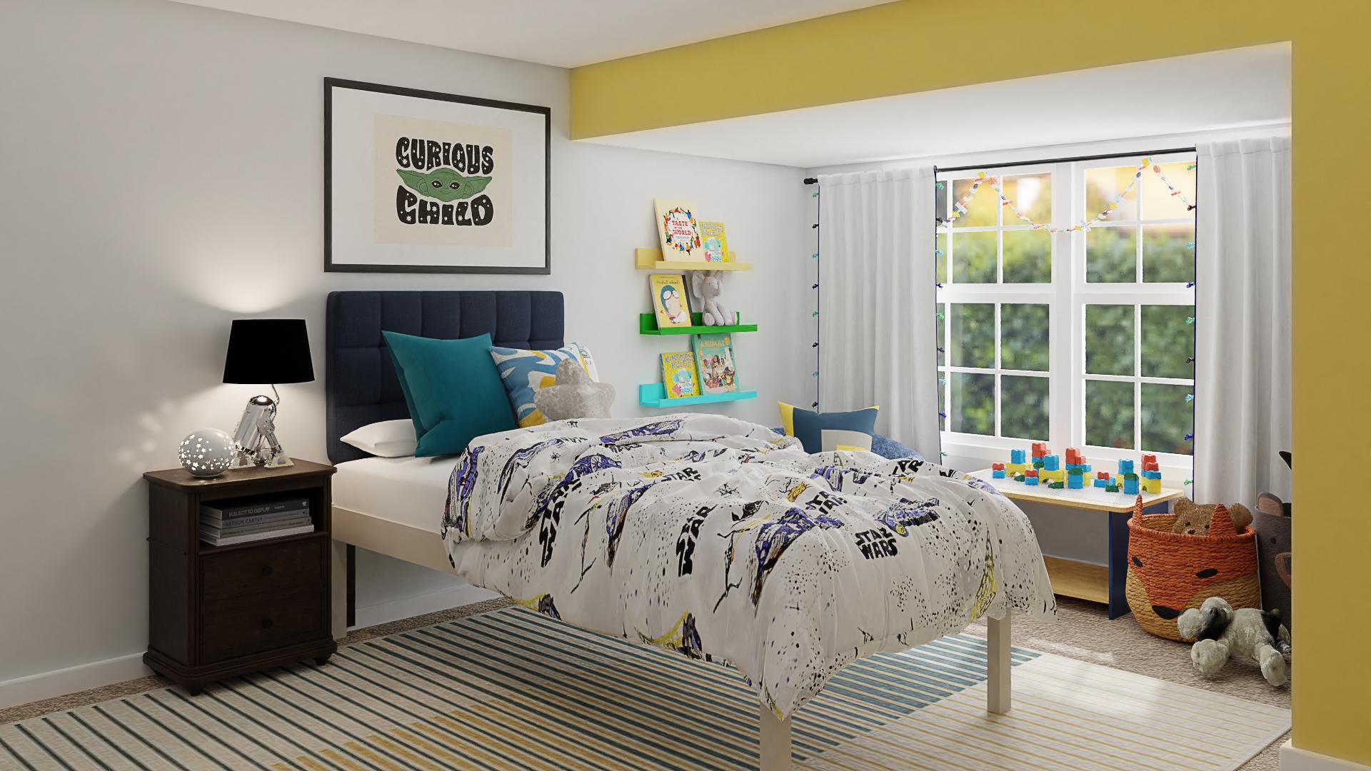 Lego & Star Wars: An Eclectic Kids Bedroom