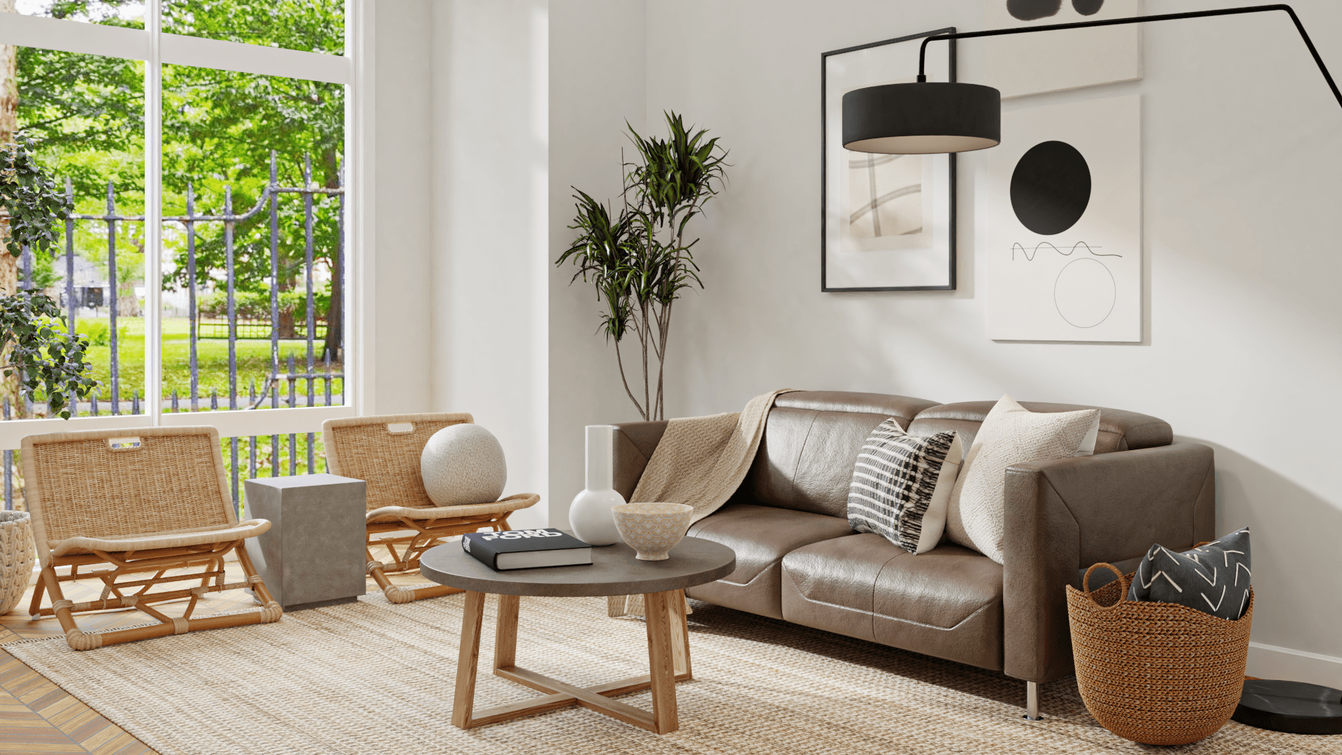 A Carefree Boho Living Room 
