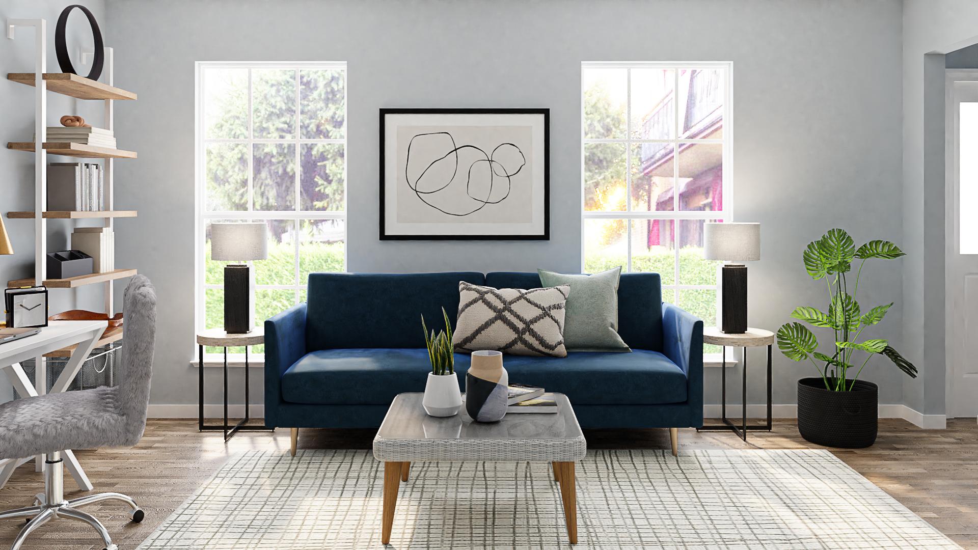 Marvelous & Modern: A Mid-Century Glam Living Room