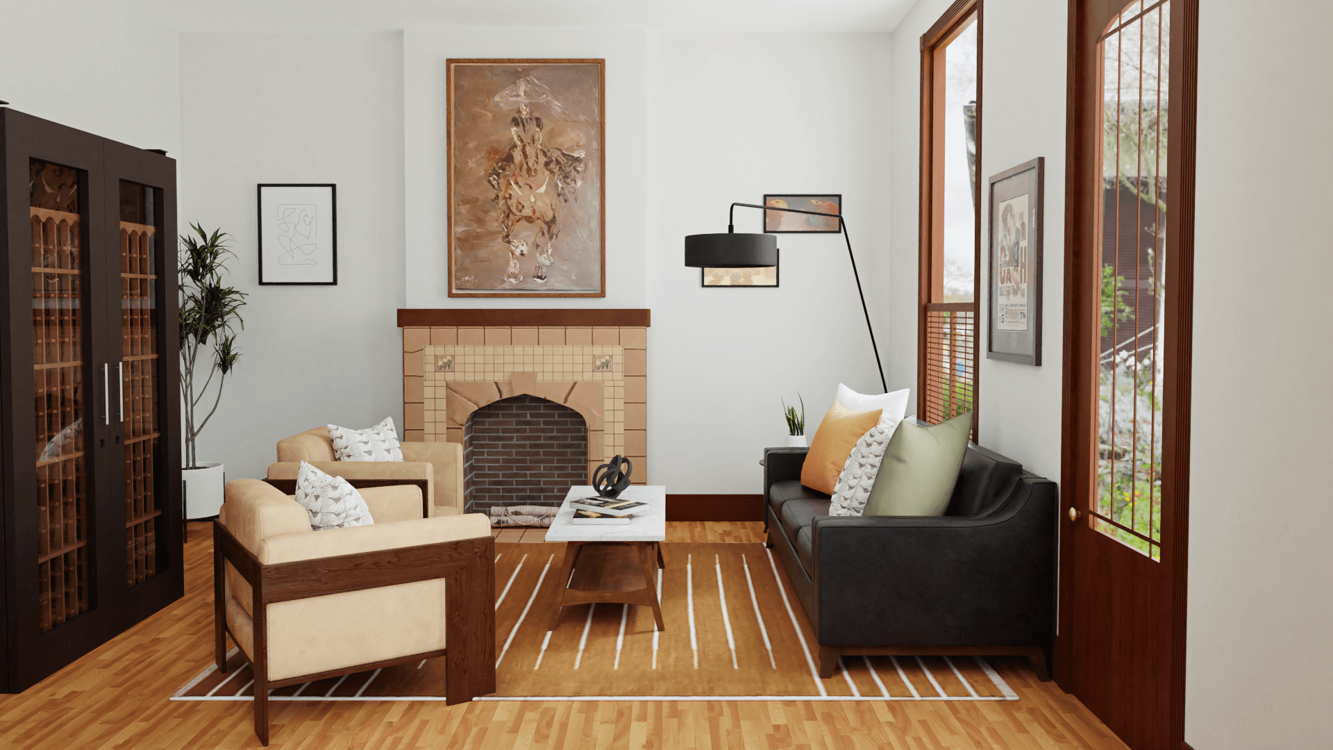 A Modern Living Room With A Vintage Flavor