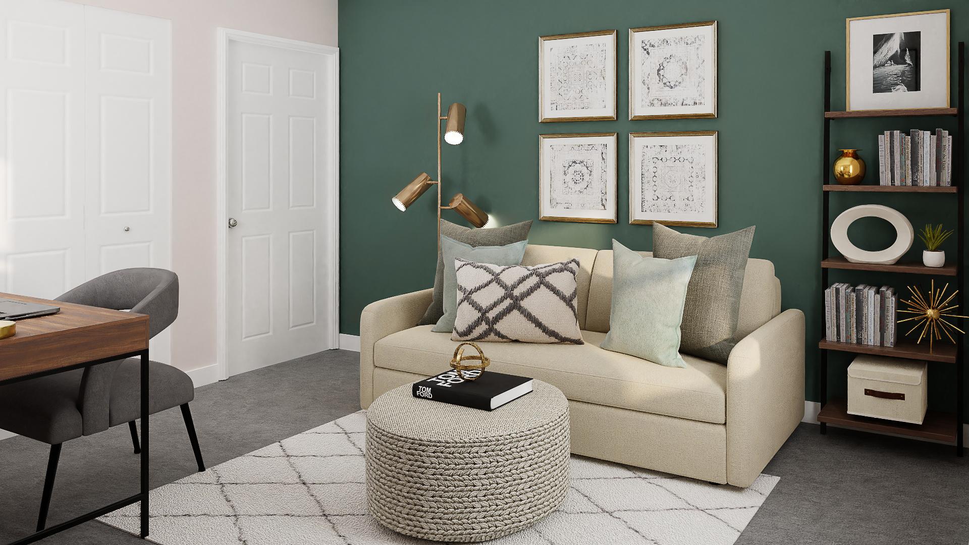 Love For Green: A Transitional Home Office