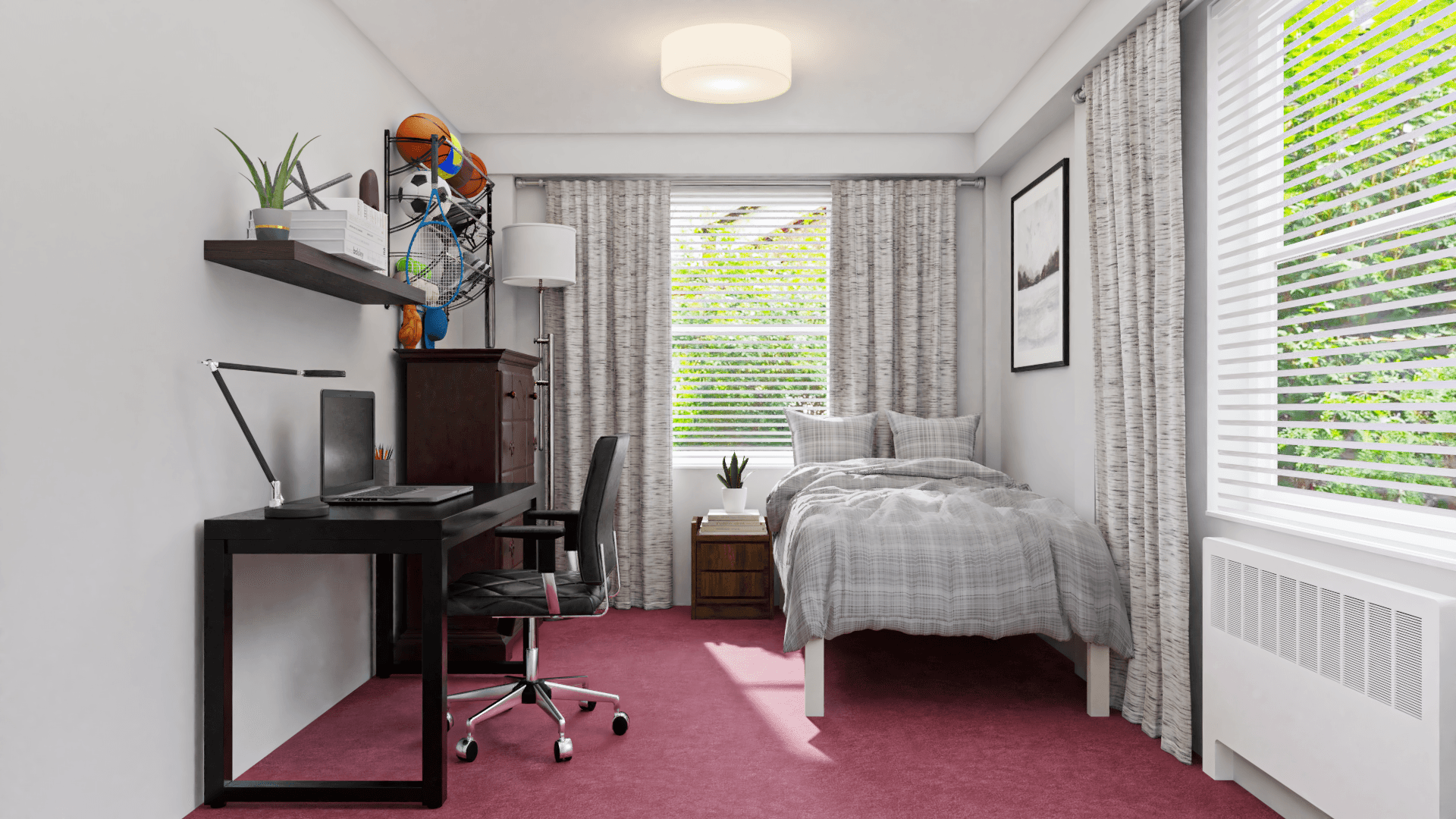  A Sporty Transitional Kids Bedroom