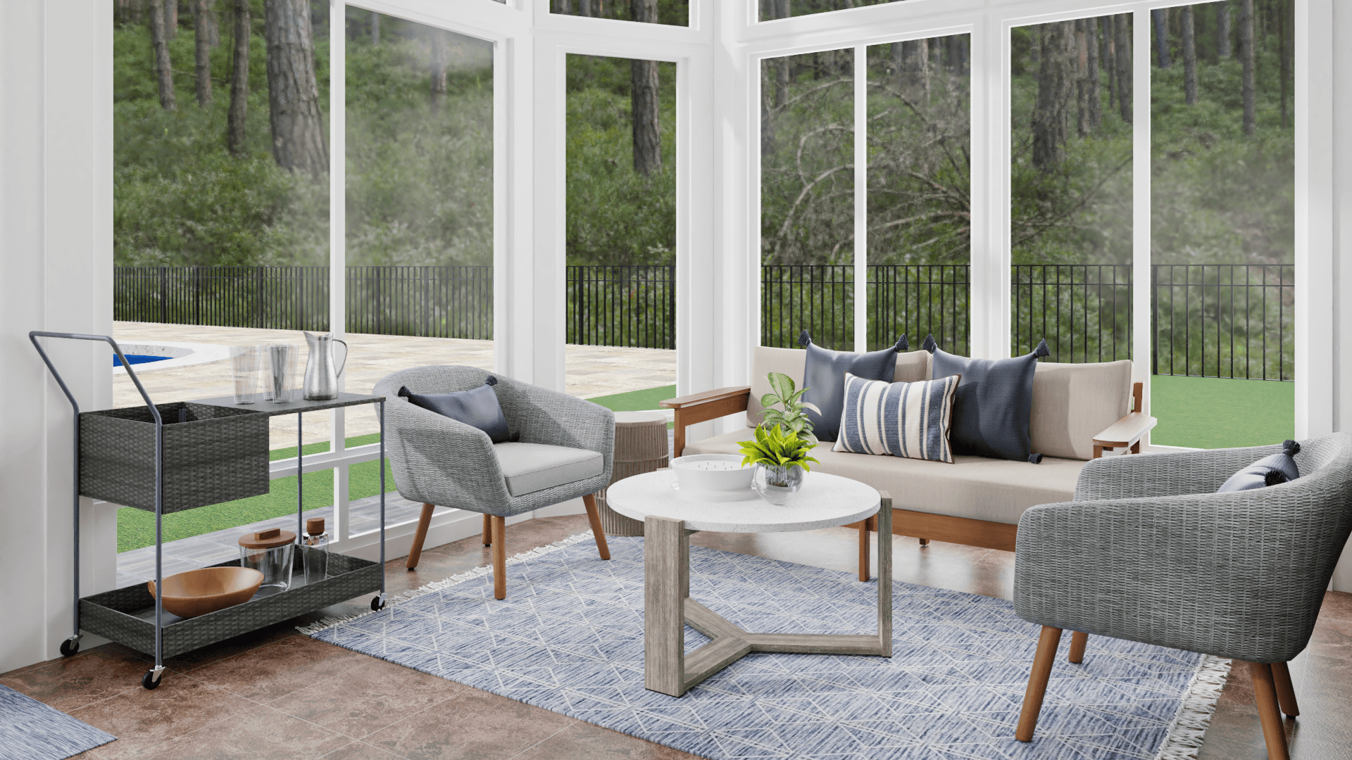 Summer Breeze: A Rustic Coastal Patio