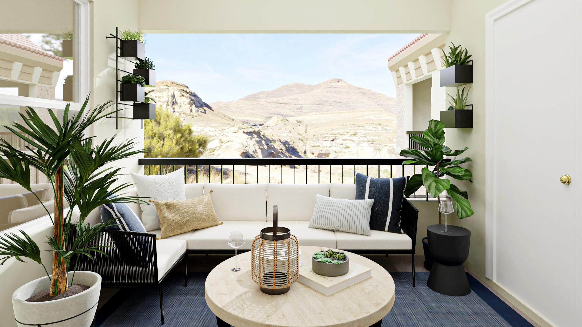 A Boho Patio With A View Of The World