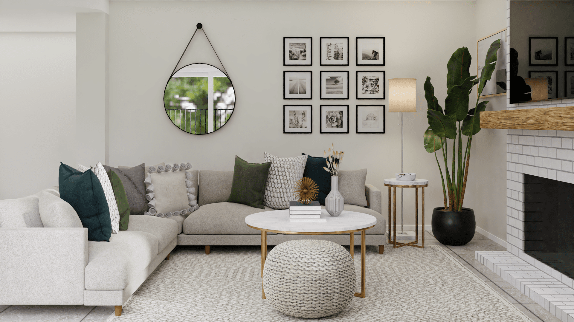 Silver Barrel Chairs: A Farmhouse Living - Dining Room