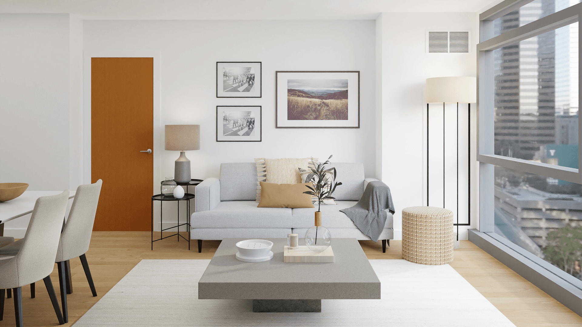 A Modern Living - Dining With Mid-Century Accents